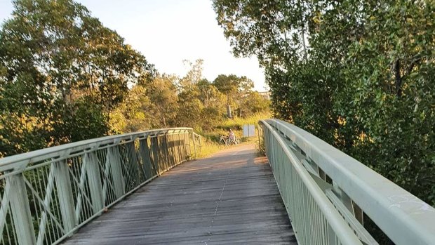 The bridge along the Jim Soorley Bikeway that council had planned to close for four weeks.