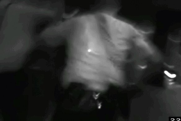 Screengrabs from vision of the Tasering of Roberto Curti in 2012. 