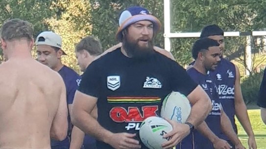 Some Storm players wore Panthers shirts during an opposed session.