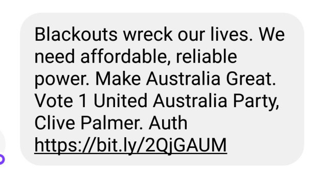 Clive Palmer spammed an unknown number of Australians on Friday. 