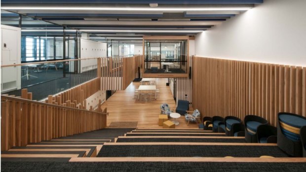 One of the projects by Cadwell Construction, the year 12 learning hub at Kincoppal-Rose Bay School.