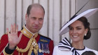 The Princess of Wales looked in good spirits on the balcony of Buckingham Palace with her family.