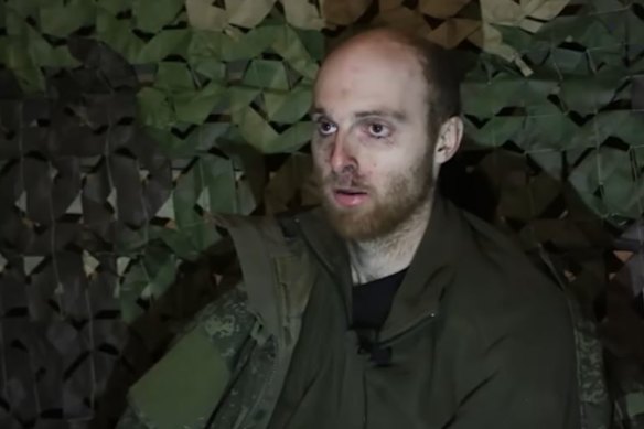 A still from an unverified video of Oscar Jenkins posted to YouTube in March.
