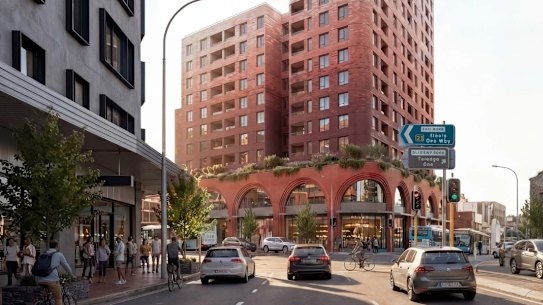 Concept images of housing towers under Mosman Council’s plan to concentrate growth along the Military Rd corridor 