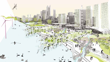The Perth Green City concept from Hassell with Aecom required Perth to evolve and establish a set of hyper-efficient systems, in effect become a ‘Metabolic City’.