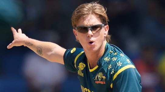 Australia’s Adam Zampa reacts.