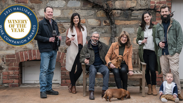 The Henschke family after learning Halliday Wine Companion 2021 had named their winery the best this year.