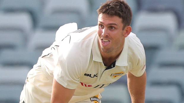Mitch Marsh playing for WA, where he vowed to find form ahead of the 2019 Ashes tour.