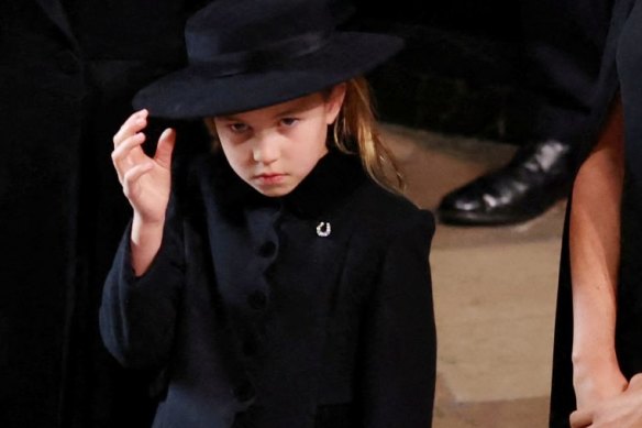 Princess Charlotte wore a horseshoe brooch to honour her great-grandmother’s love of horses. 