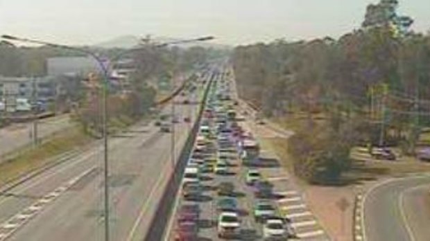 Rush-hour delays clear on Logan Motorway after multi-vehicle crash