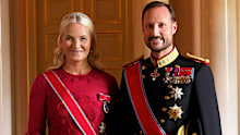 King Haakon VIII and Queen Mette-Marit of Norway as seen on the revamped website for the Royal House following the death of King Harald V.