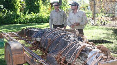 Wildlife rangers John Burke and Chris Heydon have been on the hunt for the crocodile for a decade.
