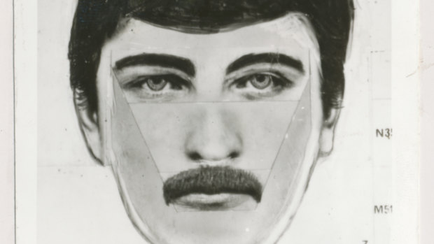 A police photo composite of the suspect who turned out to be James Dobbie. 