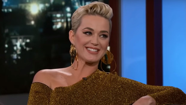 Katy Perry discussed her engagement to Orlando Bloom.