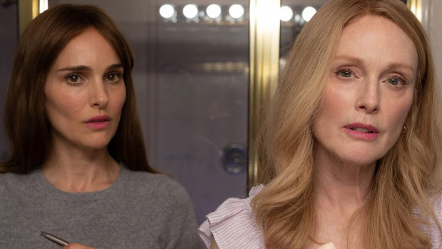 Julianne Moore and Natalie Portman team up in Todd Haynes’s perfectly camp melodrama that dredges up a sexual scandal, which screened in competition at Cannes.