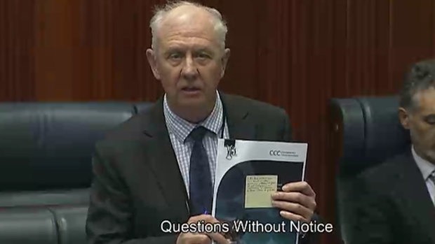 Corrective Services Minister Fran Logan in Parliament defending the McGowan Government's record on prisons.