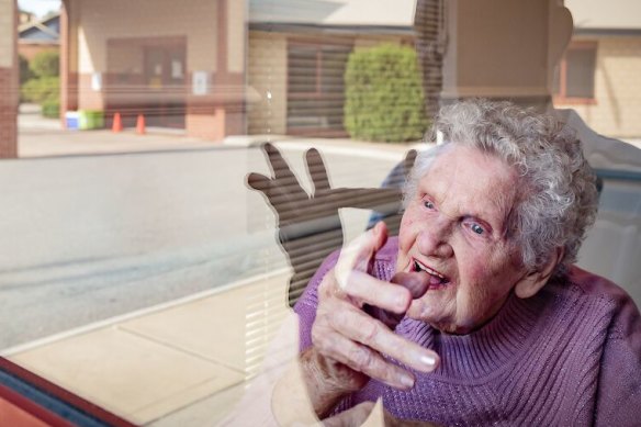 Norma Levitzke uses sign language to communicate with her loved ones.