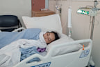 Jasmine was in hospital for weeks after the crash.