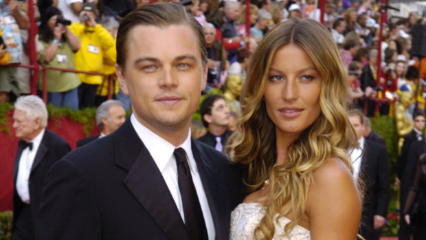 Leonardo DiCaprio and Gisele Bundchen at the Oscars in 2005.