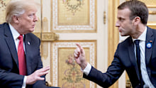 US President Donald Trump and French President Emmanuel Macron.