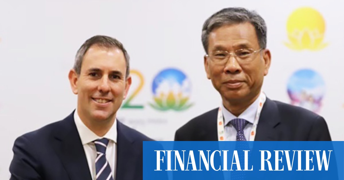 Australia's Treasurer Jim Chalmers meets China's Finance Minister Liu Kun - Vimarsana News