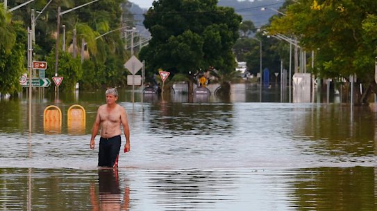 Flooding in Lismore, NSW, in April 2017:  a wetter-than-average spell is expected in coming months as climate drivers including a La Nina tip the odds towards rain.
