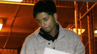 Puneet Puneet after being bailed from the Melbourne Magistrates Court in October 2008.