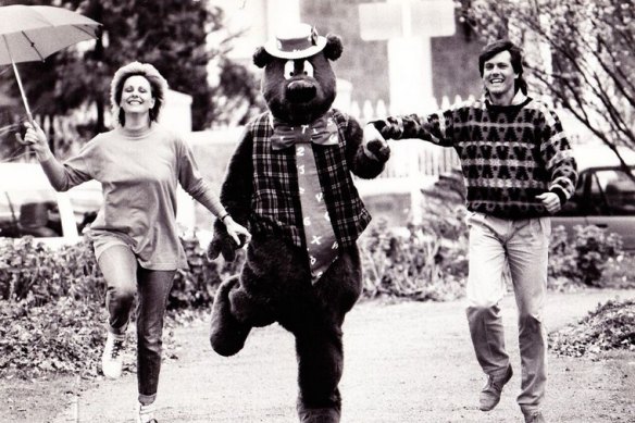 Humphrey B. Bear in the 1980s.