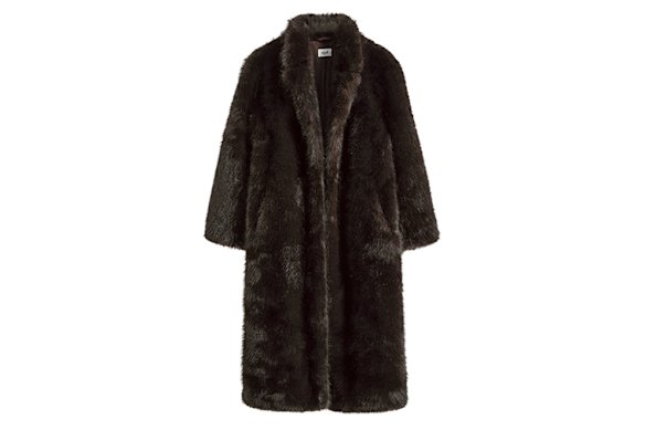 Seed “Maxi Faux-Fur” coat.