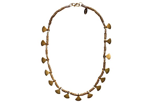 Megan Park “Brass Hammer” choker.