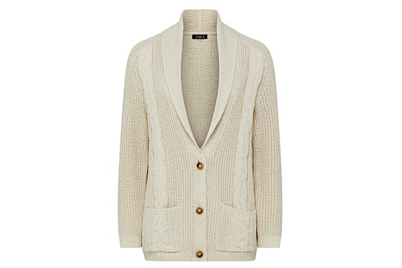 Cable “Grandpa” cardigan.