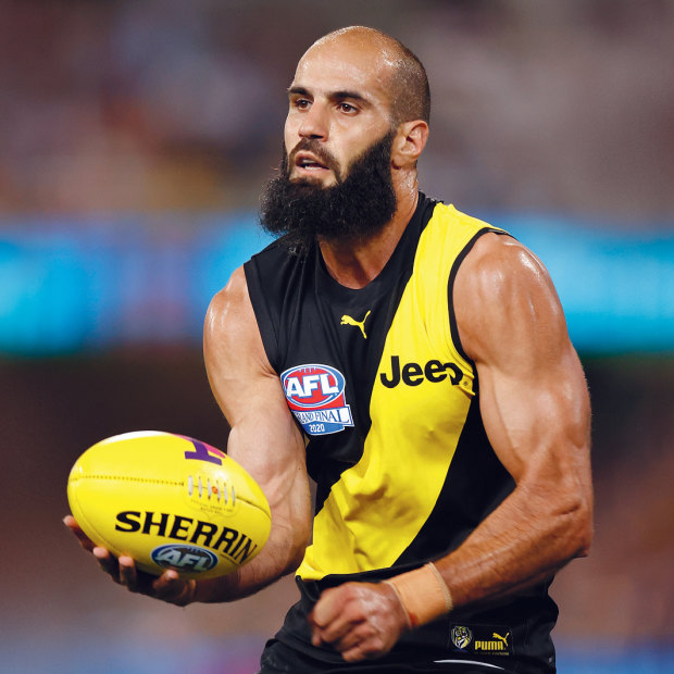Despite eschewing boozy bonding sessions, Bachar Houli, pictured in last weekend’s grand final, has been integral to Richmond’s three recent premierships.