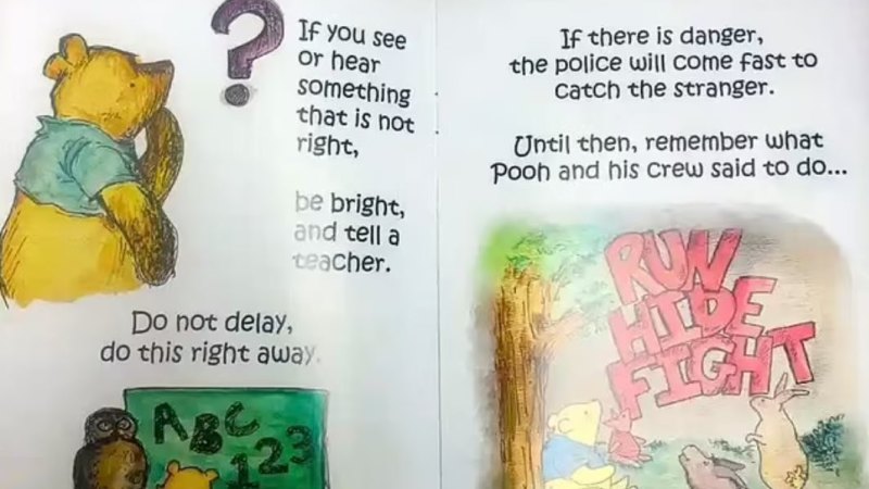 Teksaslı çocuklara okulda silahlı saldırganlara nasıl tepki verileceğini anlatan Winnie the Pooh kitapları verildi