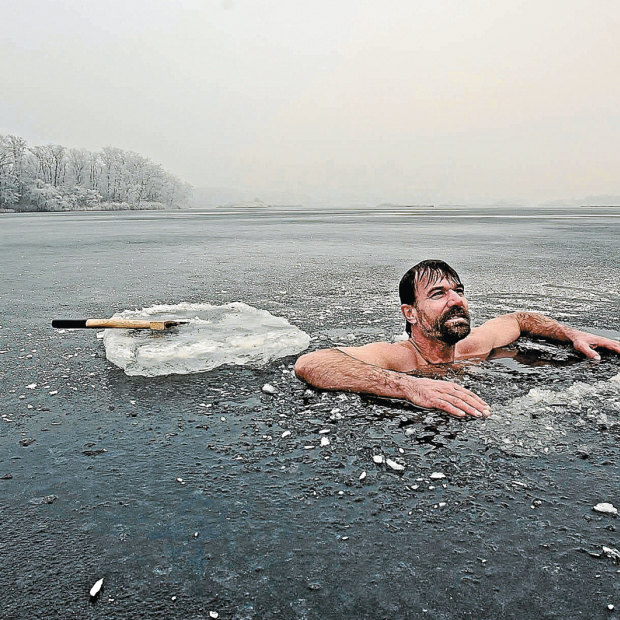 Dutch endurance athlete Wim Hof, whose namesake wellness method incorporates  a cycle of fast and slow breathing.