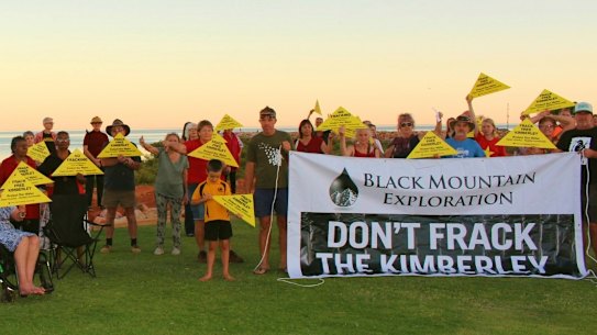Protests at Black Mountain’s exploration plans.