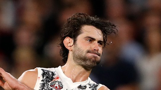 Collingwood’s Brodie Grundy has been ruled out of the rest of the season with an ankle injury.