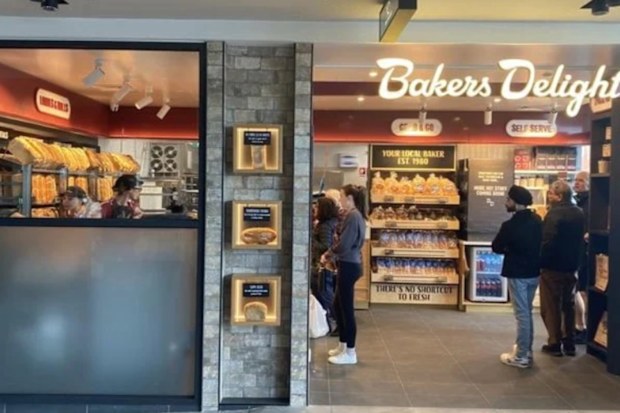 Bakers Delight coffee machine self serve cabinets