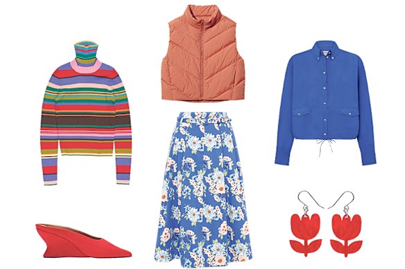 Use a bold piece to achieve the ‘dopamine dressing’ look.