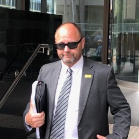 Barry Urban outside court after an earlier hearing. 