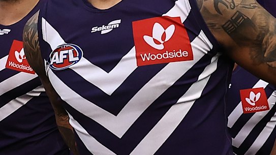 Some Fremantle Dockers supporters want club to dump Woodside Energy as sponsor.