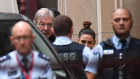 George Pell arrives at court for his appeal.