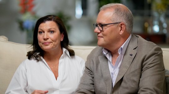Prime Minister Scott Morrison and wife Jenny in an upcoming 60 minutes special ahead of the 2022 Federal election