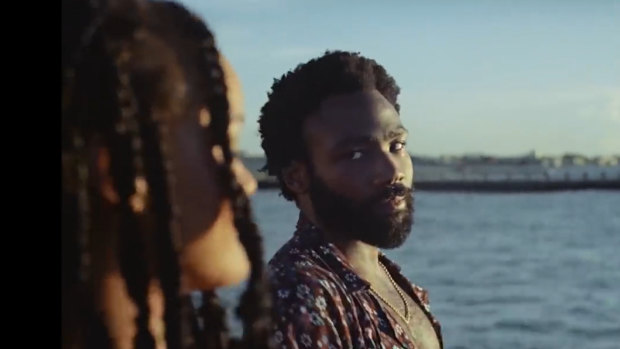 The real-life Guava Island: Rihanna and Donald Glover (aka Childish Gambino) in a scene from Guava Island. 