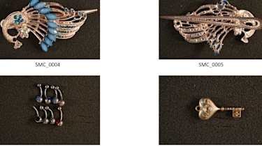 Some of the recovered jewellery.