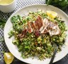 Grilled chicken with buckwheat tabbouleh.