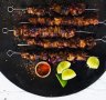 Spicy, charred Chinese-inspired skewers.