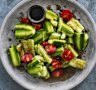 Bashed cucumber salad with black vinegar.