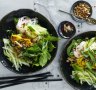 Vietnamese rice noodles with nuoc cham.