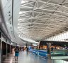 Zurich,Switzerland - 06-05-2018 : the waiting hall in Zurich Airport, also known as Kloten Airport, is the largest international airport of Switzerland.Â 