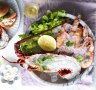Bucket of lobster and prawns.
